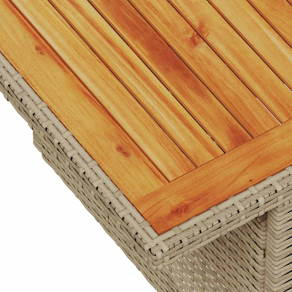 Set De Sofás De Jardín 11Pzas Con Cojines Ratán Sintético Beige