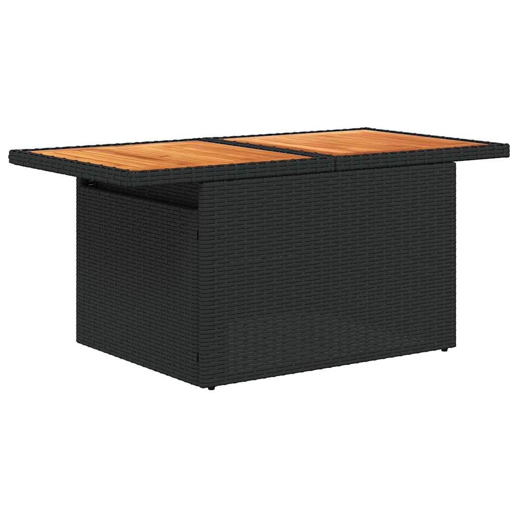 Set Sofás Jardín Y Cojines 6 Pzas Ratán Sintético Acacia