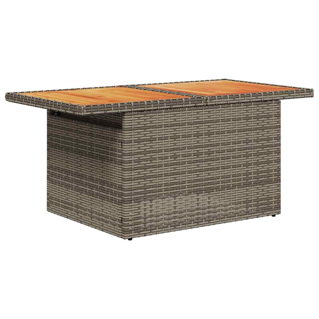 Set Sofás Jardín Y Cojines 8 Pzas Ratán Sintético Acacia