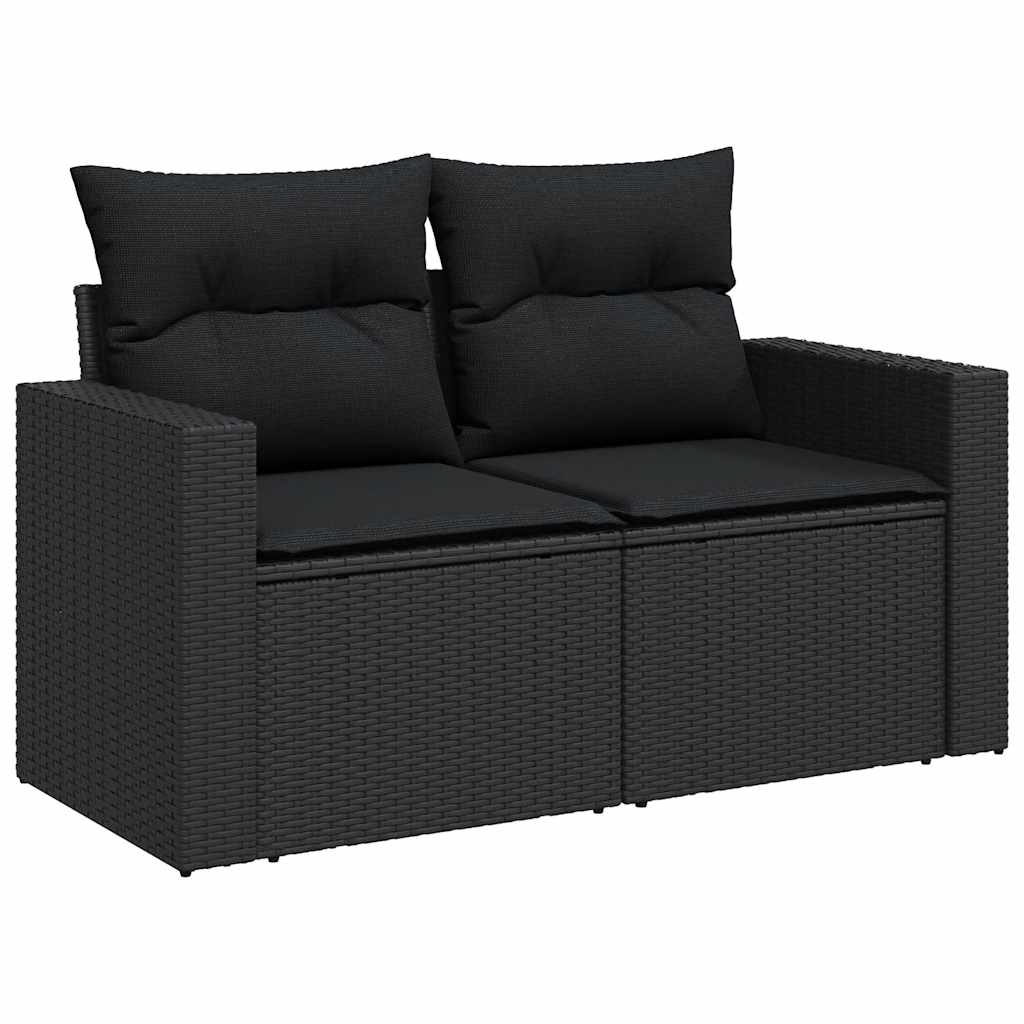 Set De Sofás De Jardín Y Cojines 8 Piezas Ratán Sintético