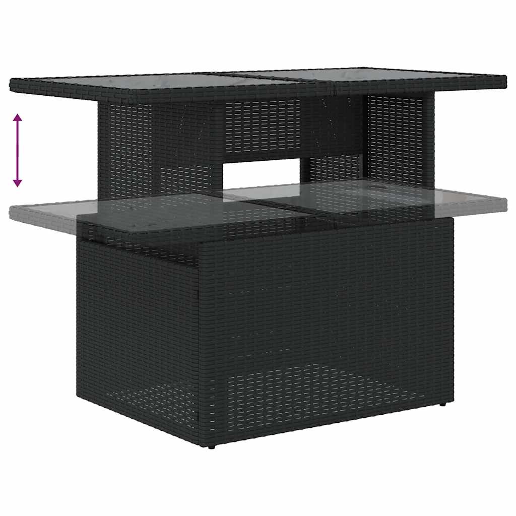 Set De Sofás De Jardín Y Cojines 8 Piezas Ratán Sintético