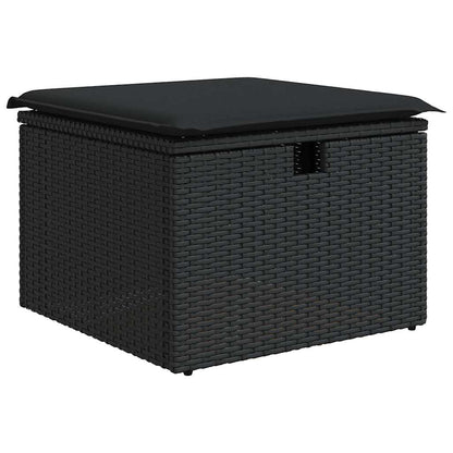 Set De Sofás De Jardín Y Cojines 8 Piezas Ratán Sintético