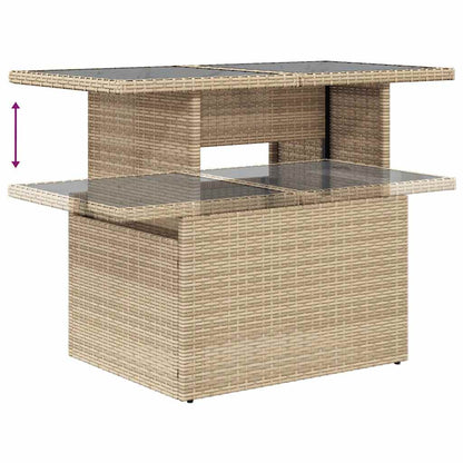 Juego De Sofás Jardín Con Cojines 6 Pzas Ratán Sintético Beige