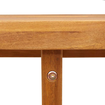 Mesa De Comedor De Jardín Ovalada De , Madera Maciza De Acacia