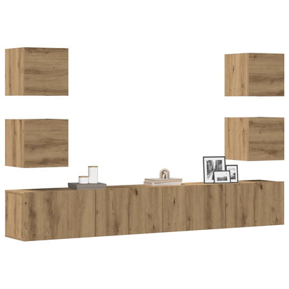 Conjunto De Mueble De Tv 7 Pcs