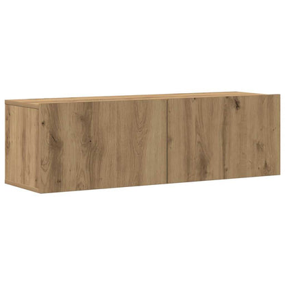 Mueble Para Tv De Pared Madera Contrachapada Artesanal 6 Piezas