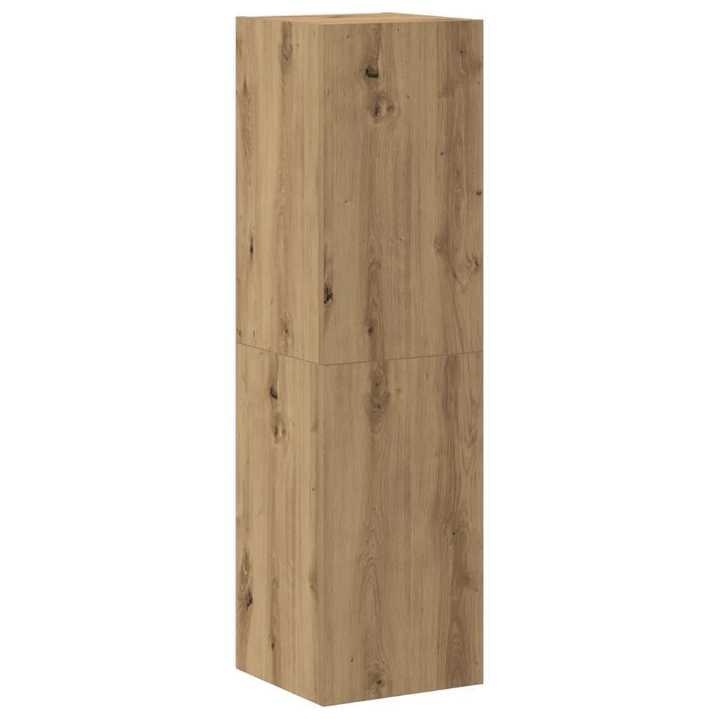Mueble Para Tv De Pared Madera Contrachapada Artesanal 6 Piezas