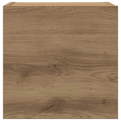 Mueble Para Tv De Pared Madera Contrachapada Artesanal 6 Piezas