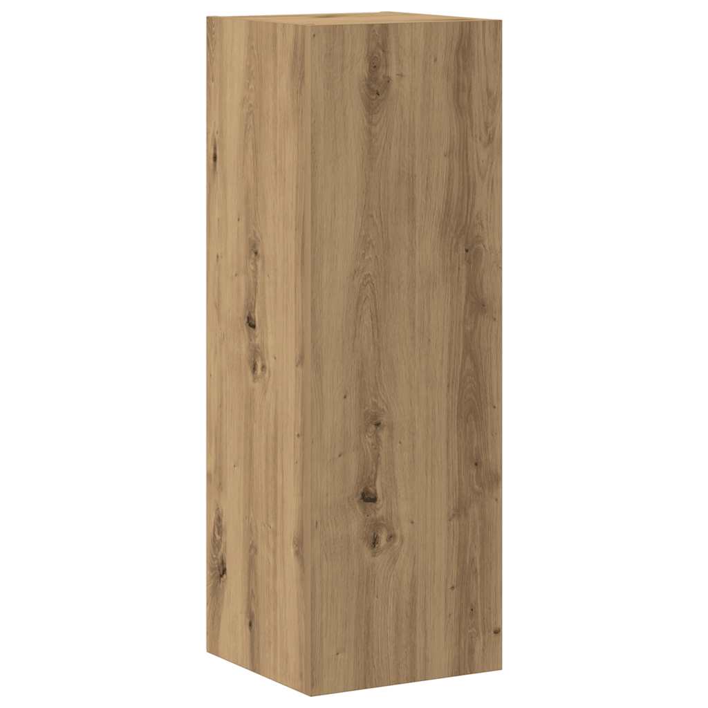Mueble Para Tv De Pared Madera Contrachapada Artesanal 5 Piezas