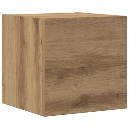 Mueble Para Tv De Pared Madera Contrachapada Artesanal 5 Piezas