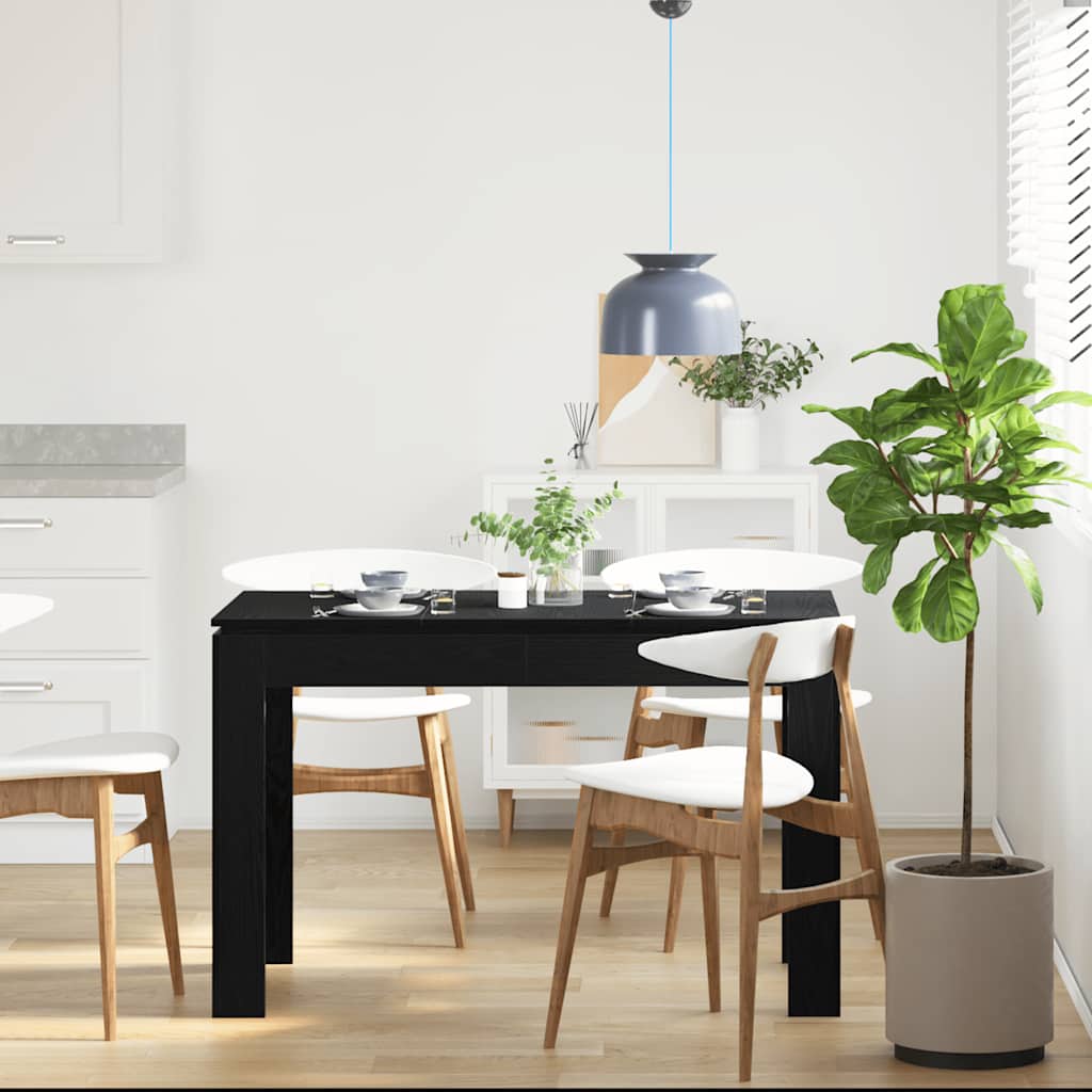 Mesa De Comedor De De 120X60X76 Cm, Fabricada En Madera De Ingeniería