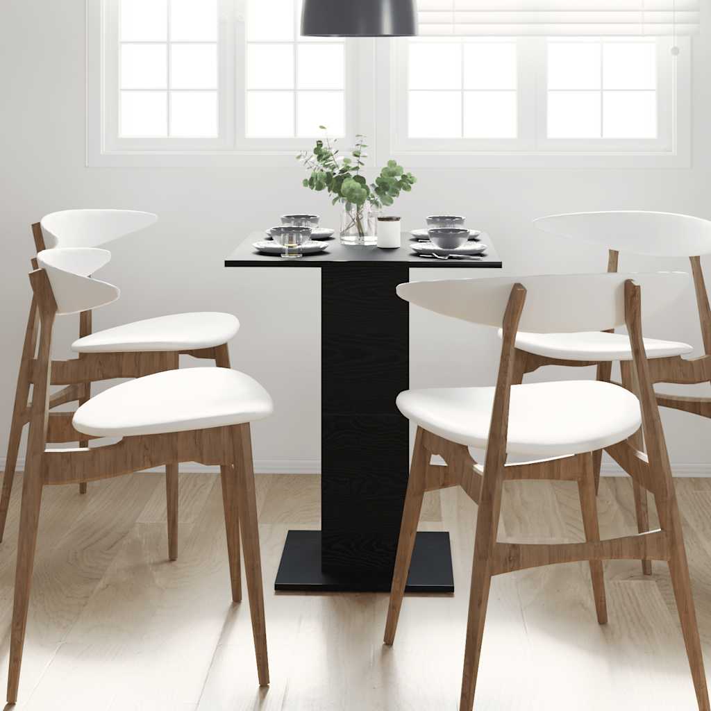 Mesa De Bistró De De 60X60X75 Cm, Fabricada En Madera De Ingeniería