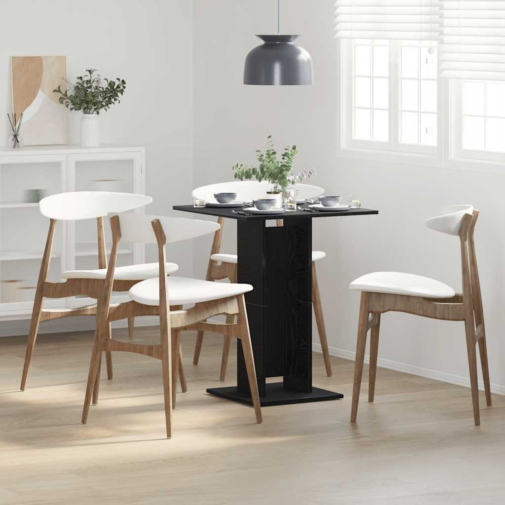 Mesa De Bistró De De 60X60X75 Cm, Fabricada En Madera De Ingeniería