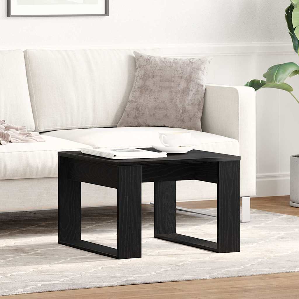 Mesa Auxiliar De Madera De Ingeniería Envejecida 50X50X35 Cm