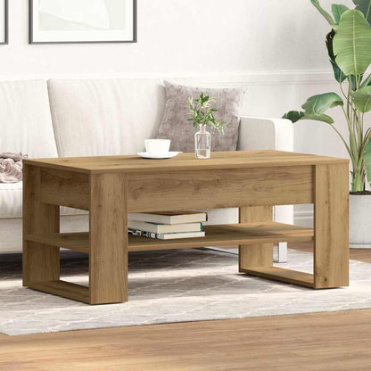 Mesa De Centro Madera De Ingeniería 102X55X45 Cm