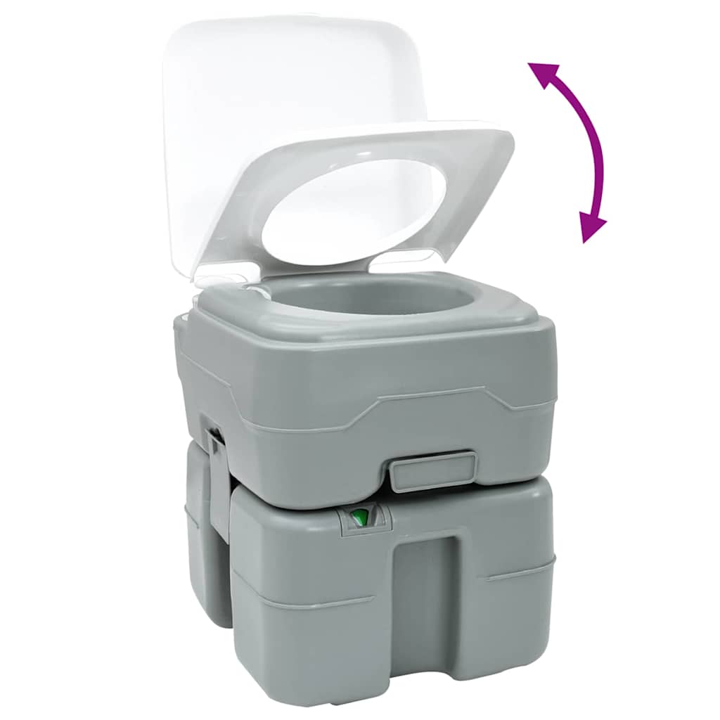 Inodoro De Camping Gris 41,5 X 36,5 X 42 Cm