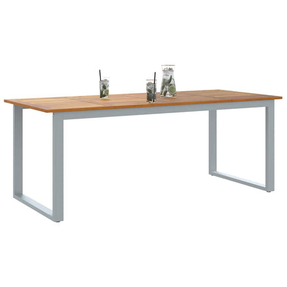Mesa De Jardín Madera De Acacia Sólida