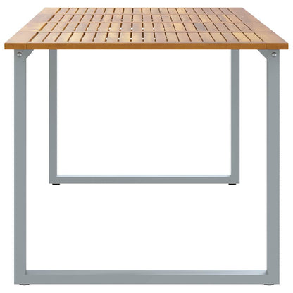 Mesa De Jardín Madera De Acacia Sólida