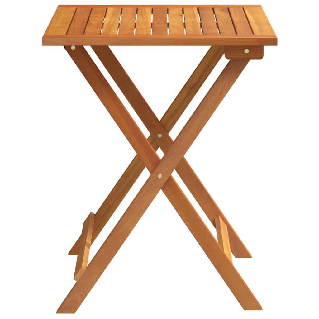 Mesa De Jardín Natural Madera De Acacia Sólida
