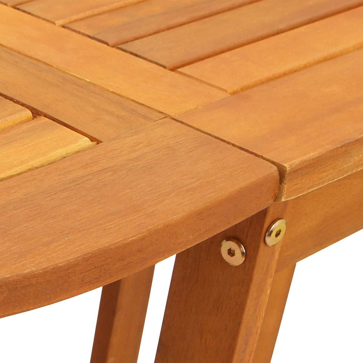 Mesa De Jardín Marrón 110 X 60 X 72 Cm Madera De Acacia Sólida