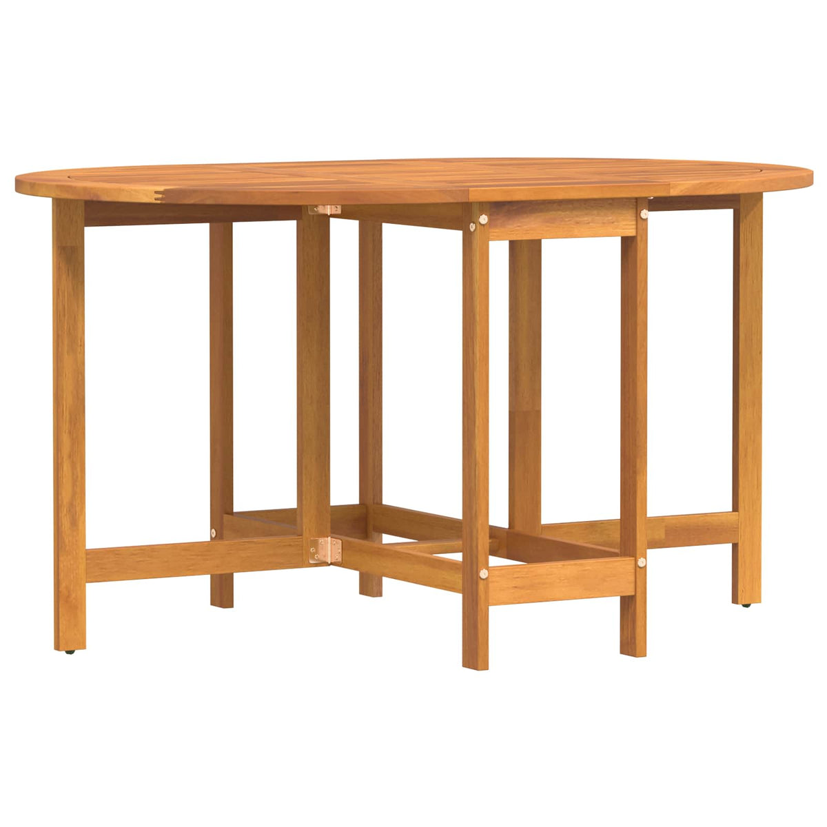 Mesa De Jardín Marrón 110 X 60 X 72 Cm Madera De Acacia Sólida