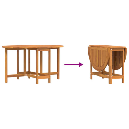 Mesa De Jardín Marrón 110 X 60 X 72 Cm Madera De Acacia Sólida