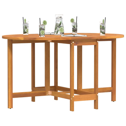 Mesa De Jardín Marrón 110 X 60 X 72 Cm Madera De Acacia Sólida