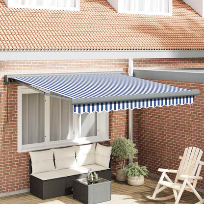 Toldo Retráctil Aluminio Y Tela Gris 3X2,5 M