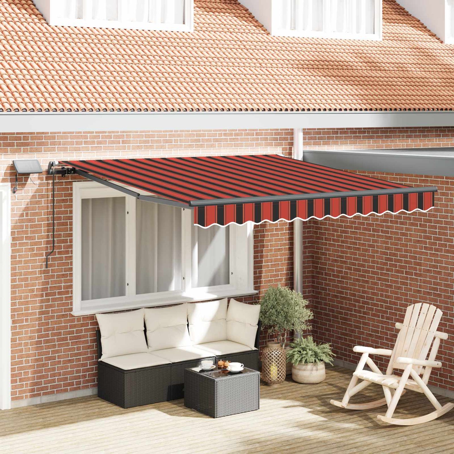 Toldo Retráctil Manual Con Led