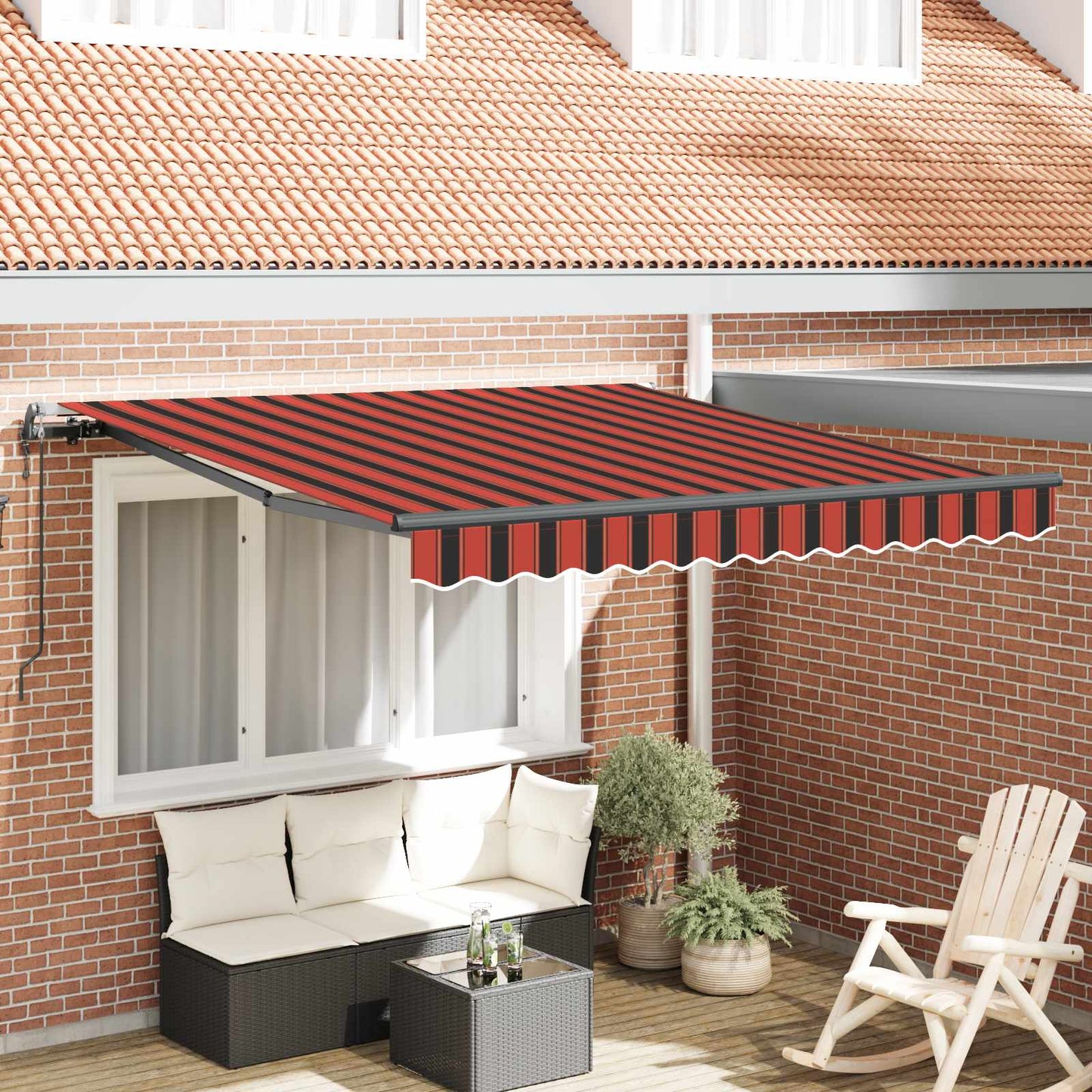 Toldo Retráctil Automático Gris