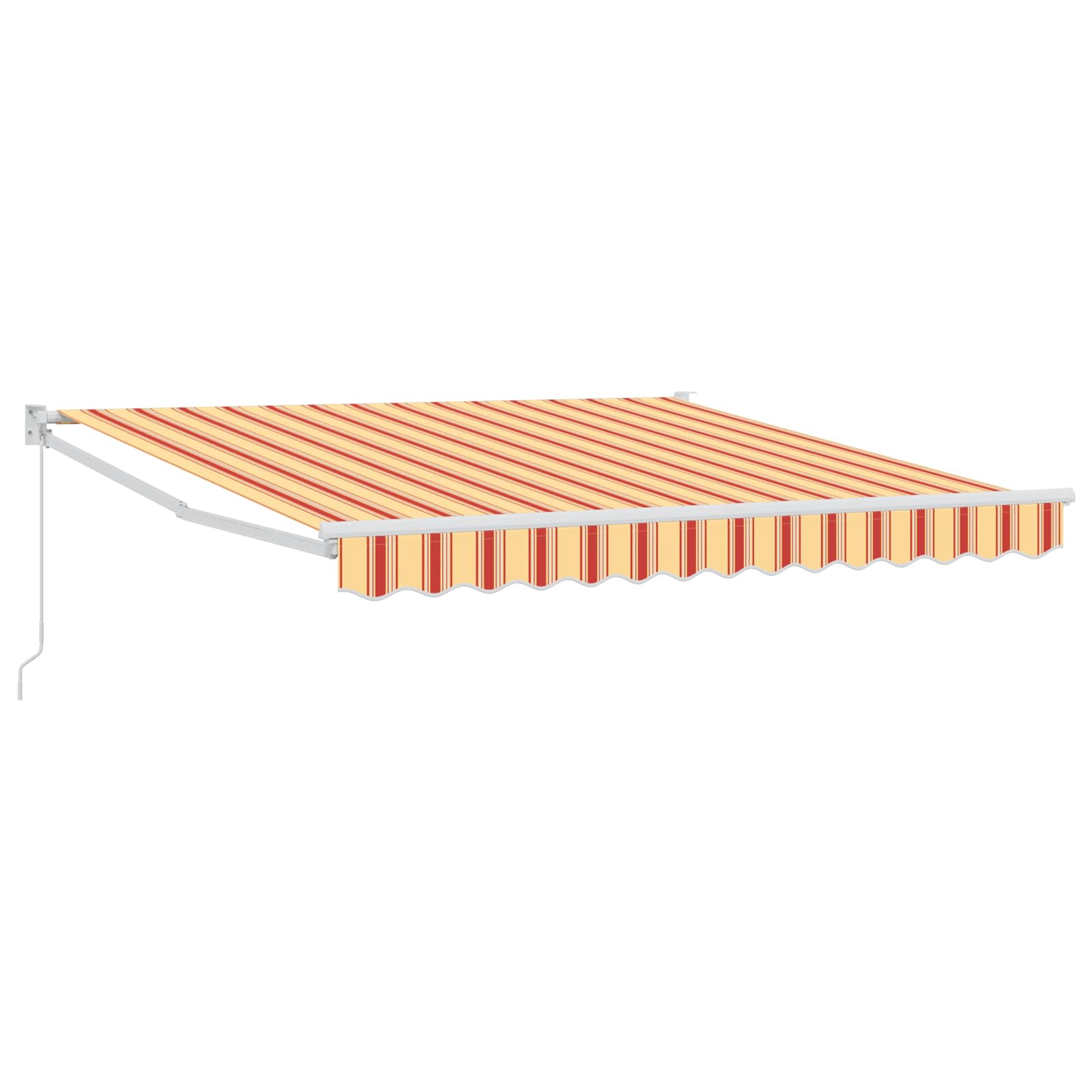 Toldo Retráctil Aluminio Y Tela Gris Antracita