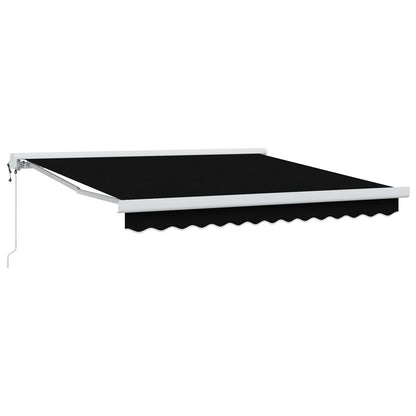 Toldo Retráctil Aluminio Y Tela Gris 3X2,5 M