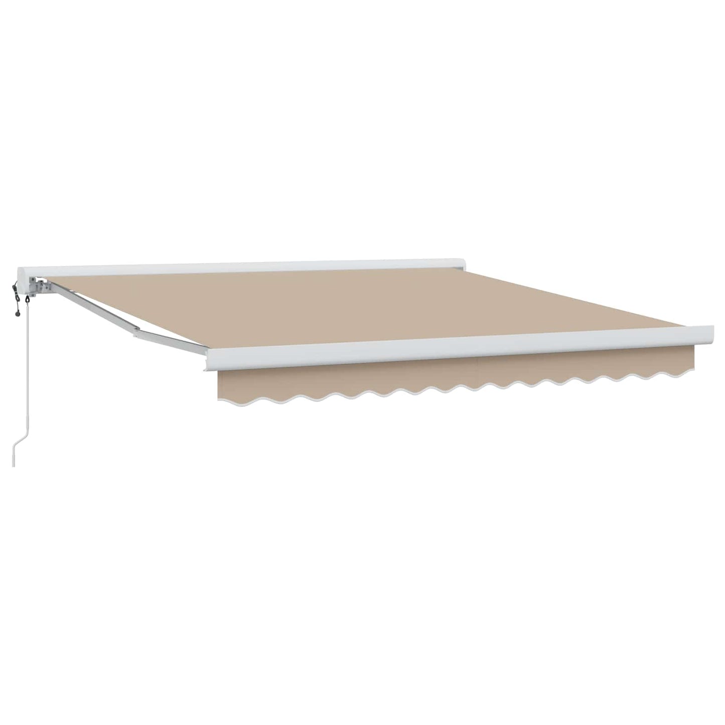 Toldo Retráctil Aluminio Y Tela Gris 3X2,5 M