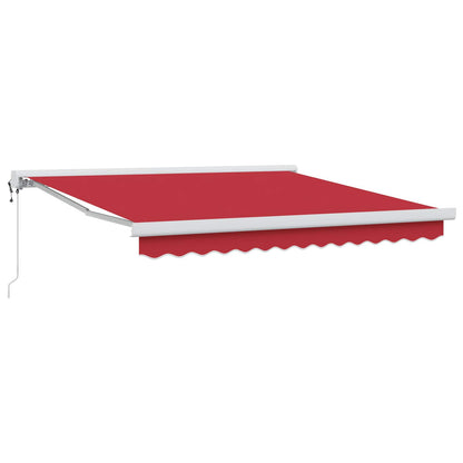Toldo Retráctil Aluminio Y Tela Gris 3X2,5 M