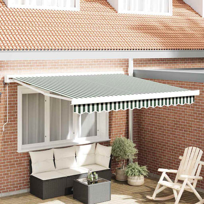 Toldo Retráctil Aluminio Y Tela Gris 3X2,5 M