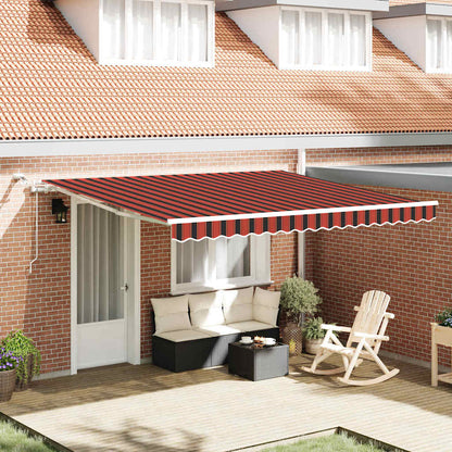 Toldo Retráctil Aluminio Y Tela Gris 3X2,5 M