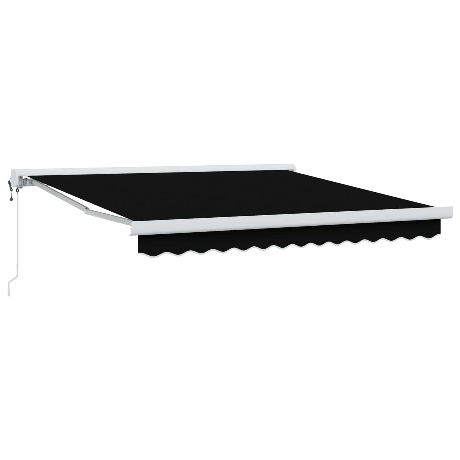 Toldo Retráctil Aluminio Y Tela Gris 3X2,5 M