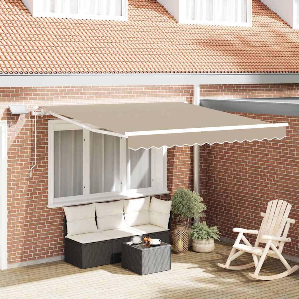 Toldo Retráctil Manual Con Led