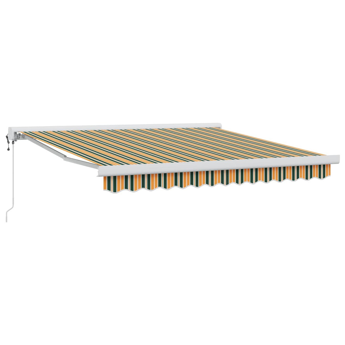Toldo Retráctil Aluminio Y Tela Gris 3X2,5 M