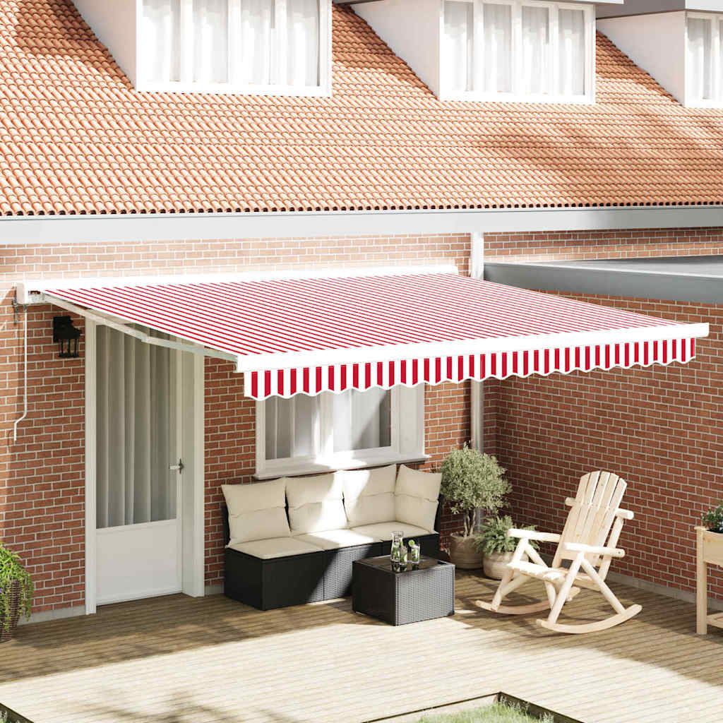 Toldo Retráctil Aluminio Y Tela Gris 3X2,5 M