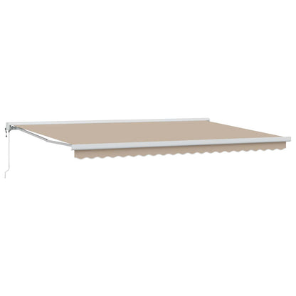Toldo Retráctil Aluminio Y Tela Gris 3X2,5 M