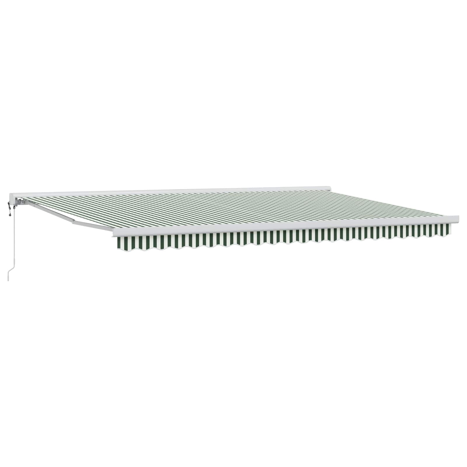 Toldo Retráctil Aluminio Y Tela Gris 3X2,5 M
