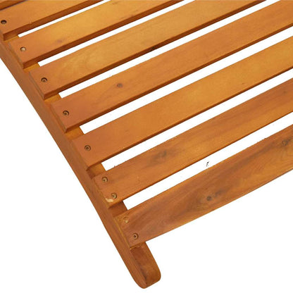 Tumbona 3 Pcs Marrón Madera De Acacia Sólida