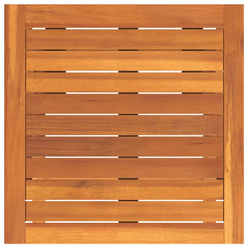 Tumbona 3 Pcs Marrón Madera De Acacia Sólida