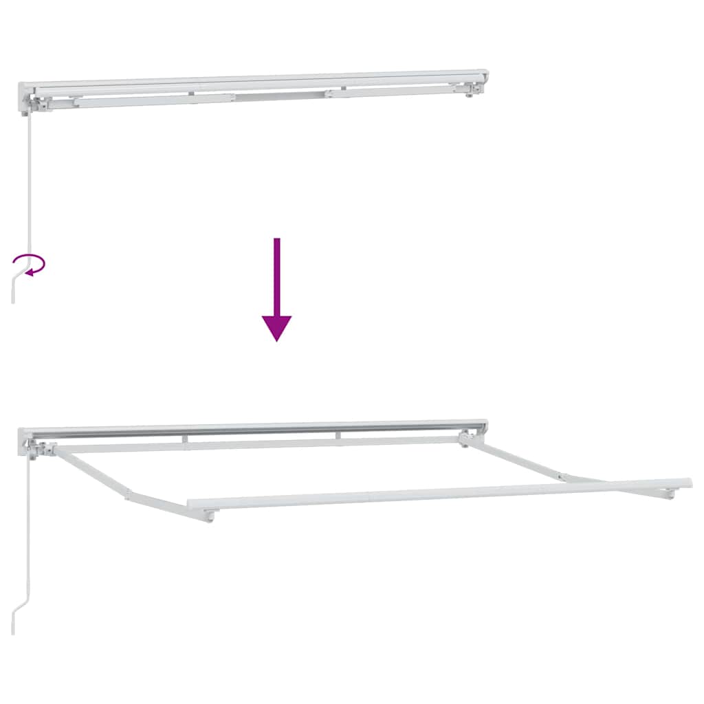 Estructura Del Toldo Manual Ajustable 3 X 2 M Acero
