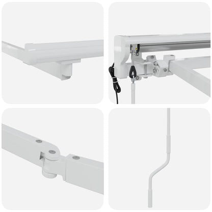 Estructura Del Toldo Ajustable 3 X 2 M Acero