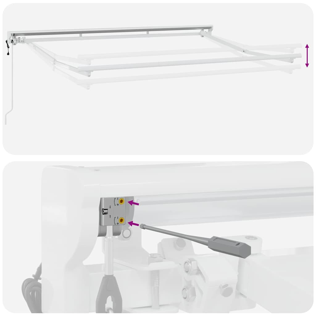 Estructura Del Toldo Ajustable 3 X 2 M Acero