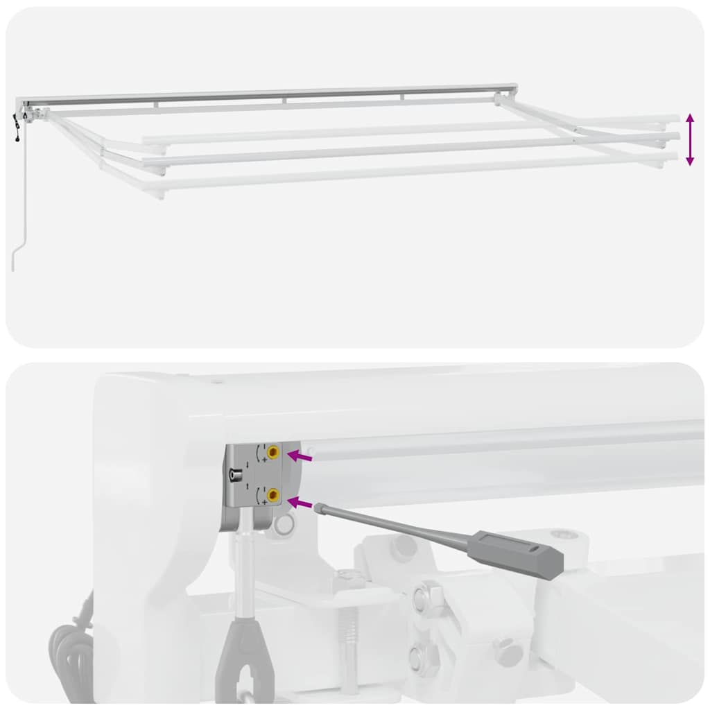 Estructura Del Toldo Ajustable 4 X 2 M Acero