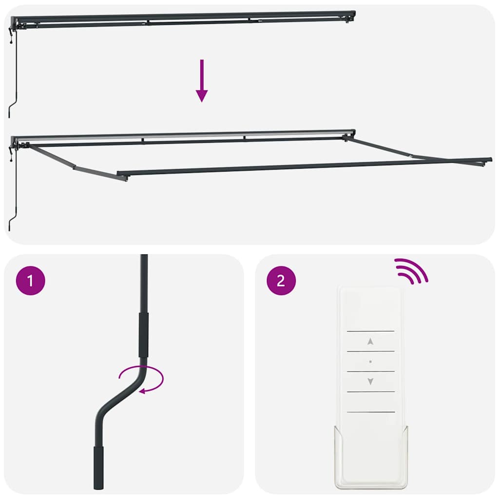 Estructura Del Toldo Ajustable Acero