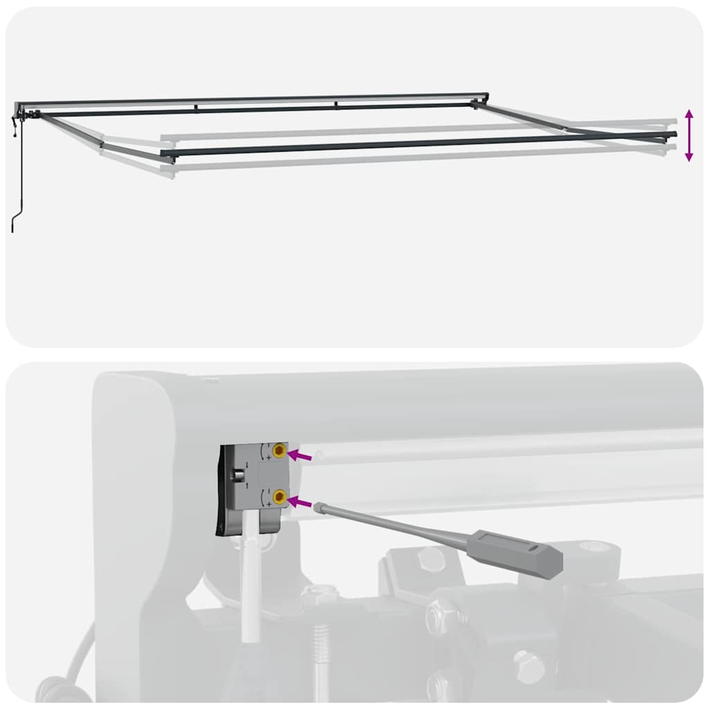 Estructura Del Toldo Ajustable Acero